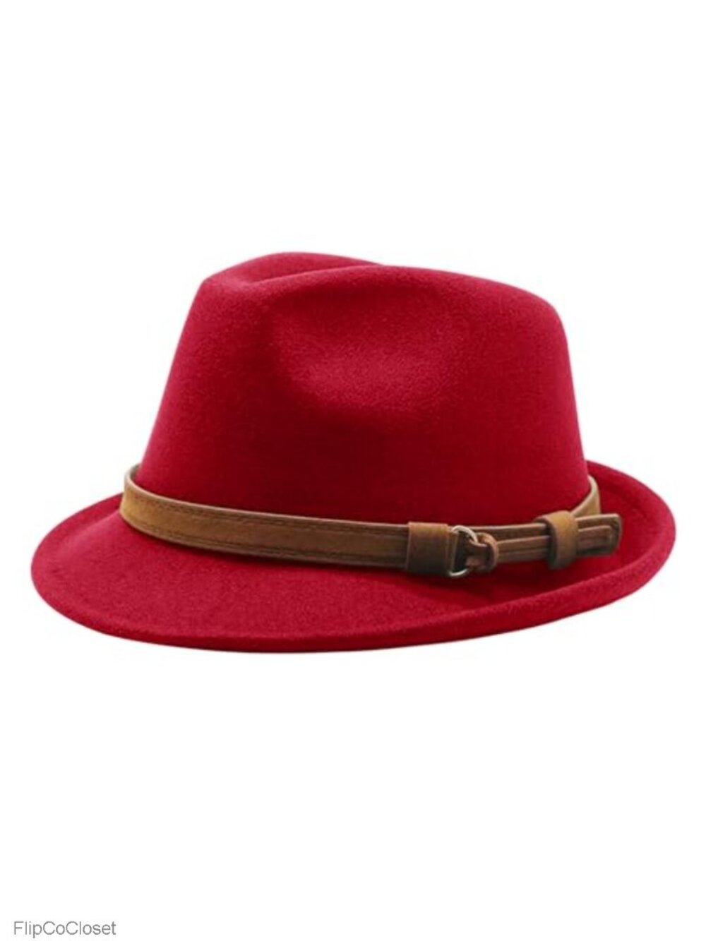 Felt Fedora Bucket Hat Faux Leather Feather Band UPF 50+ Sun Beach Cap